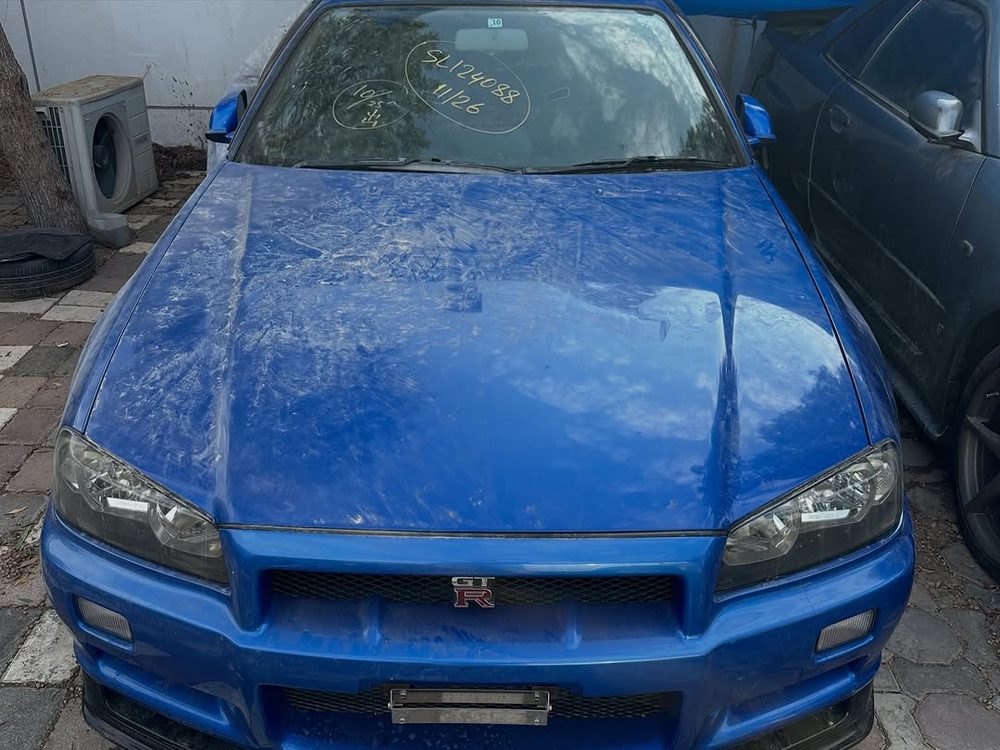 Skyline R34 GT-R w kolorze Bayside Blue